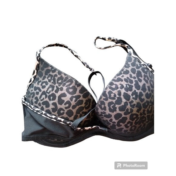 Kindly Yours Women's Bra 38C Underwire Lightly Padded Leopard - Picture 1 of 12